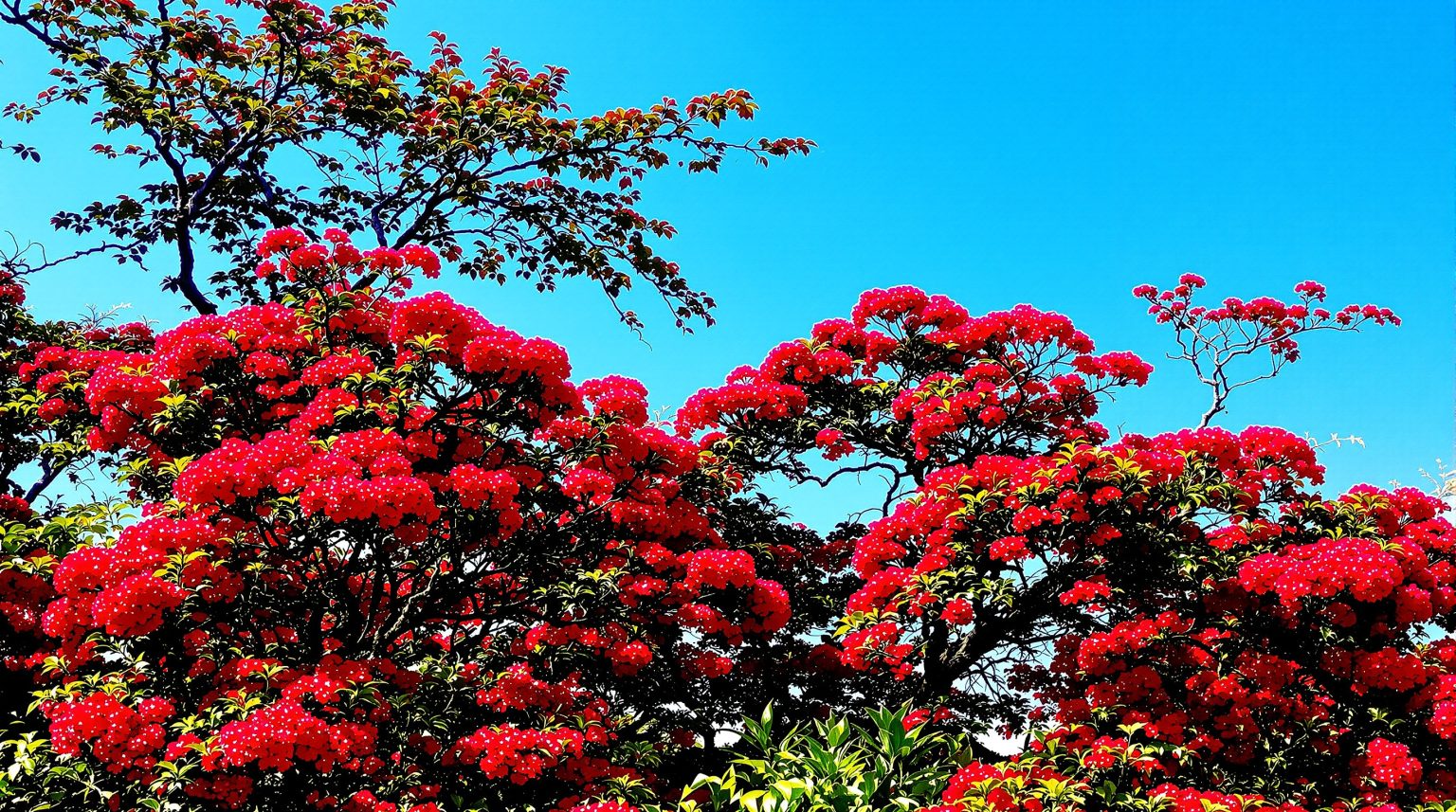 Arbre à fleurs rouges en grappes : Découvrez les variétés les plus spectaculaires pour votre jardin