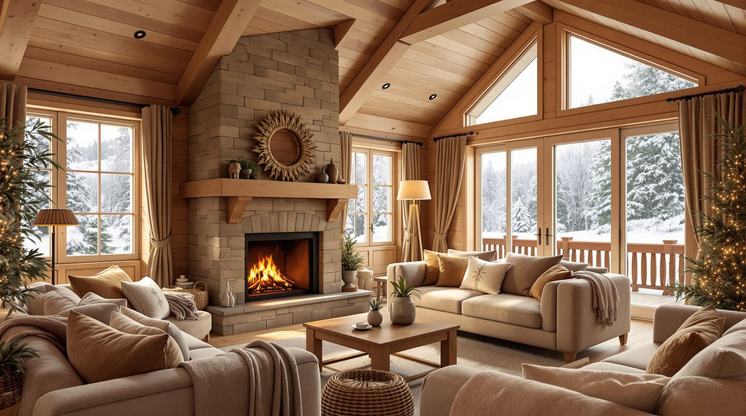 Chalet intérieur bois : Transformez votre espace avec un style chaleureux et naturel