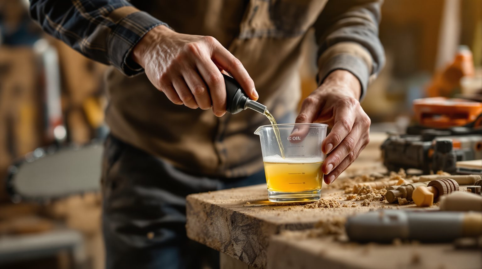 Mélange tronçonneuse pour 1 litre : Découvrez la meilleure recette pour optimiser vos coupes !